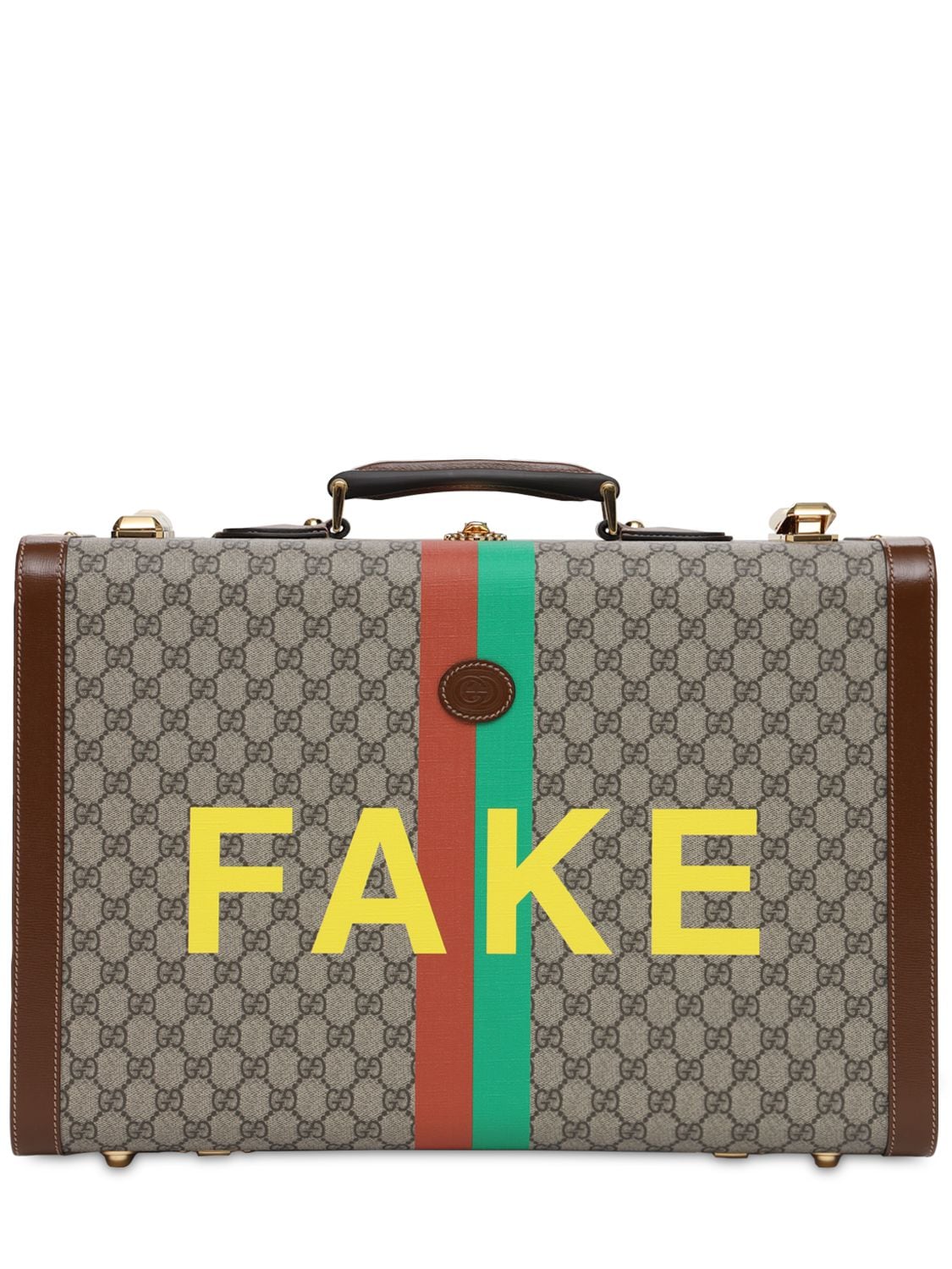 Gg Supreme Fake Not Printed Suitcase