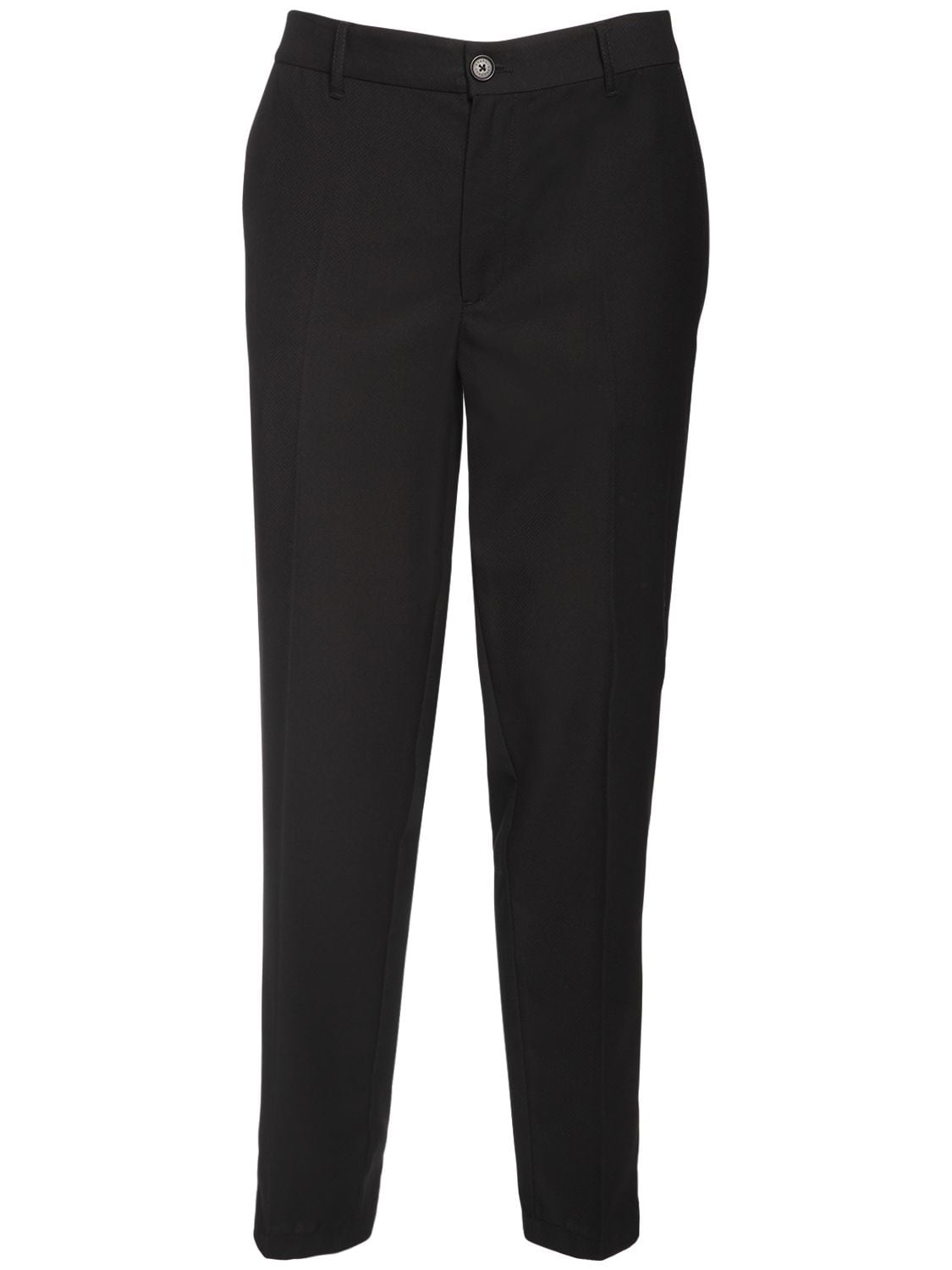 Armani Exchange Tech Blend Trousers In Black