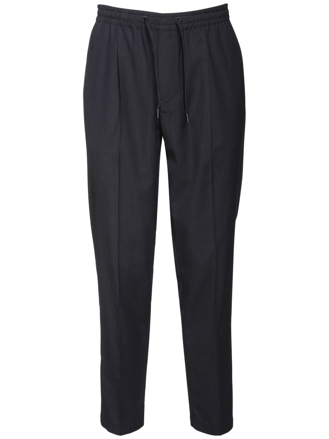 Armani Exchange Tech Blend Trousers In Navy