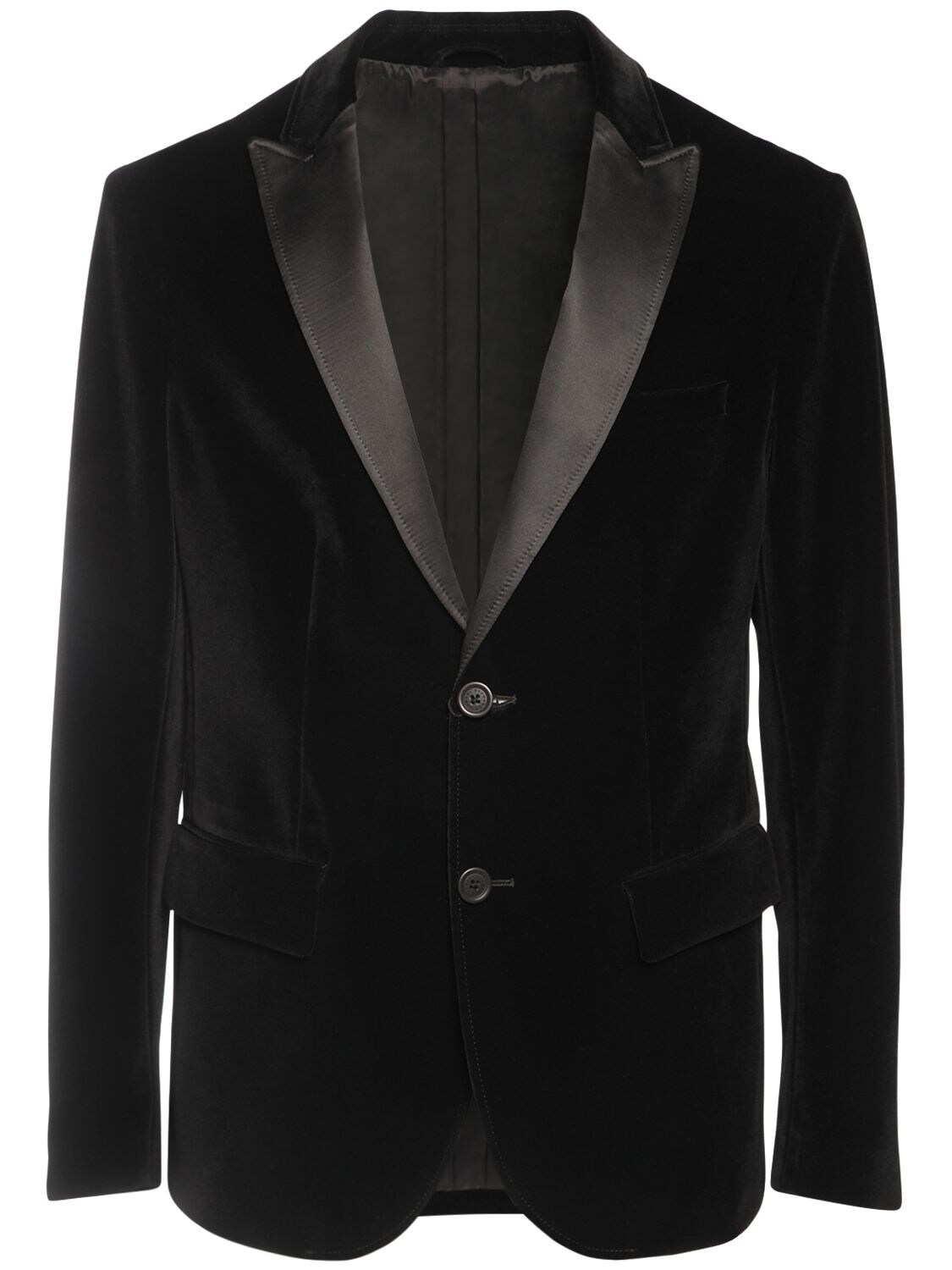 Armani Exchange Velvet Smoking Jacket In Black | ModeSens