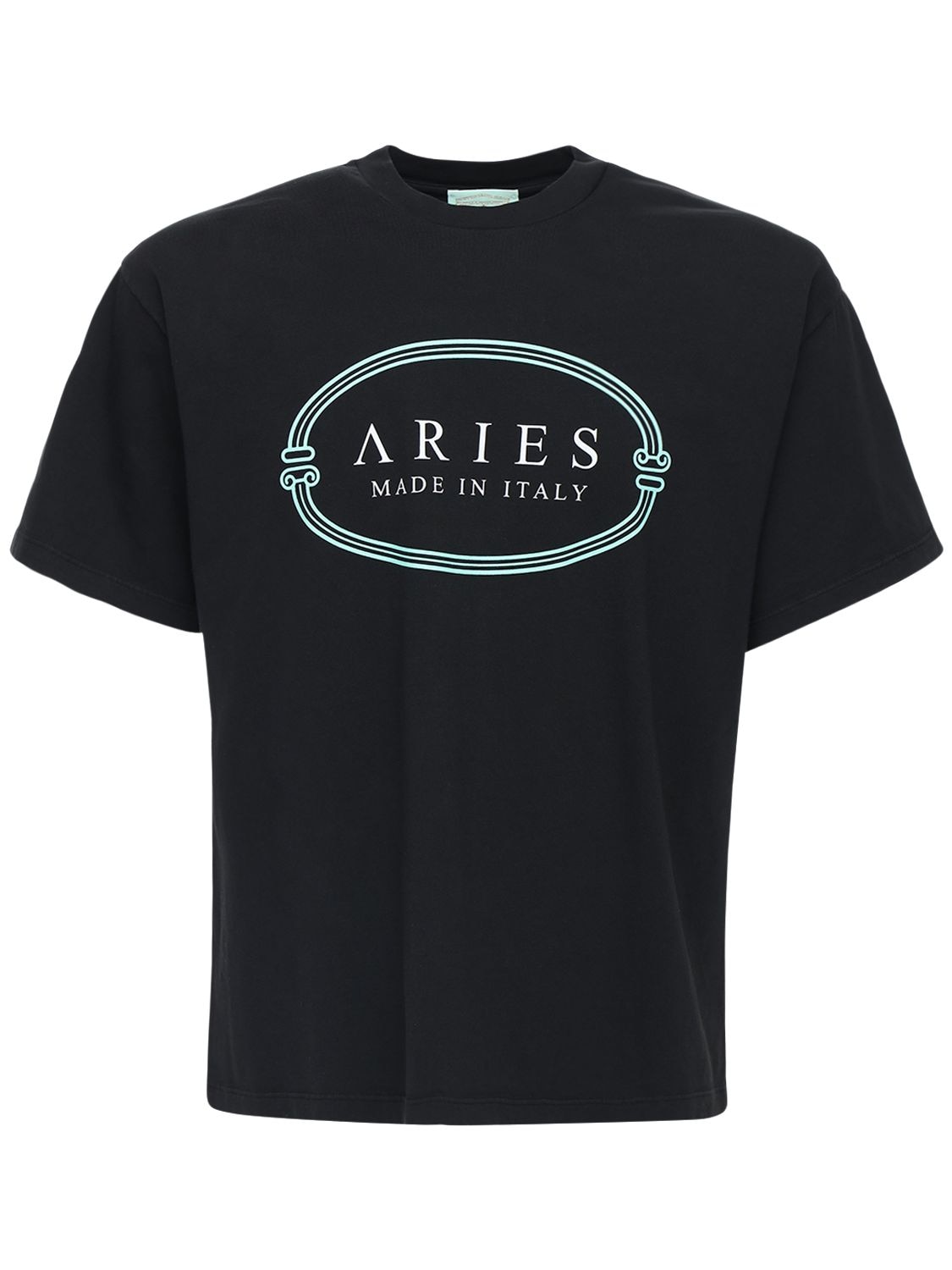 ARIES “ARIES MINT”印花棉质T恤,72IHLH015-QKXL0
