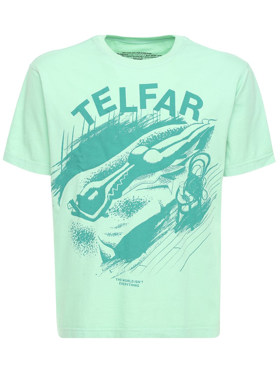 TELFAR GRAPHIC PRINT COTTON T-SHIRT,72IHLI002-QKXVRSBESVNUUKVTU0VE0