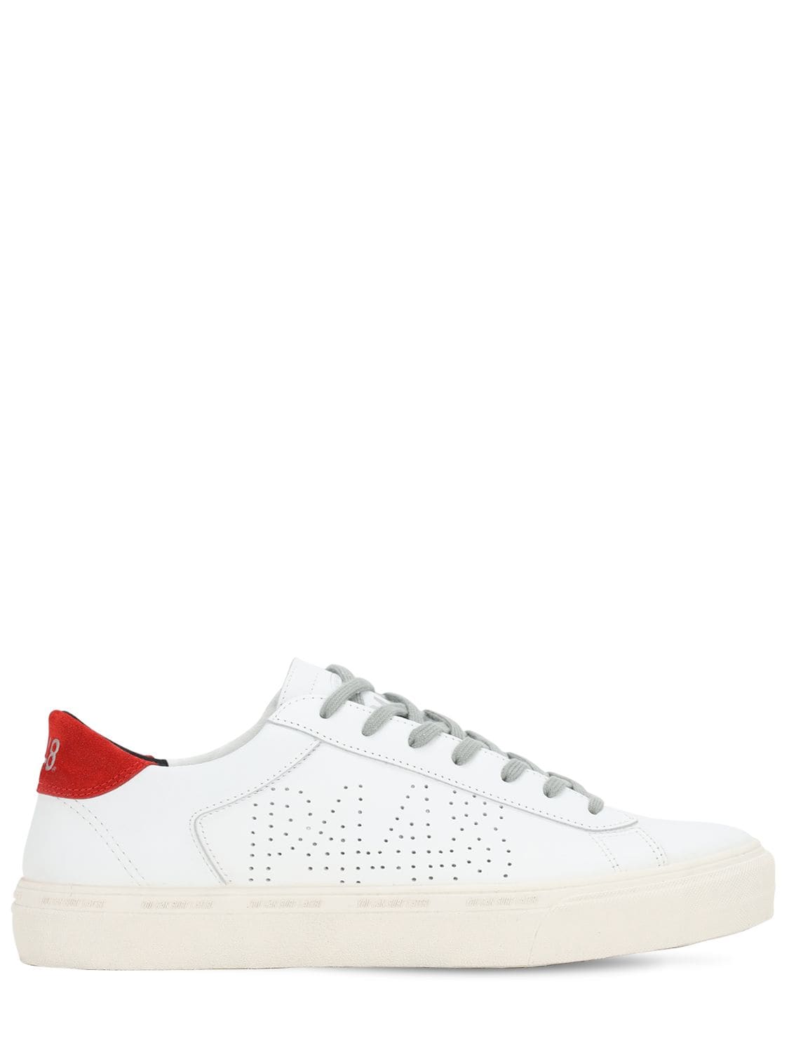 P448 Y.C.S.L. LEATHER LOW TOP SNEAKERS,72IHLL012-V0HJL1JFRA2