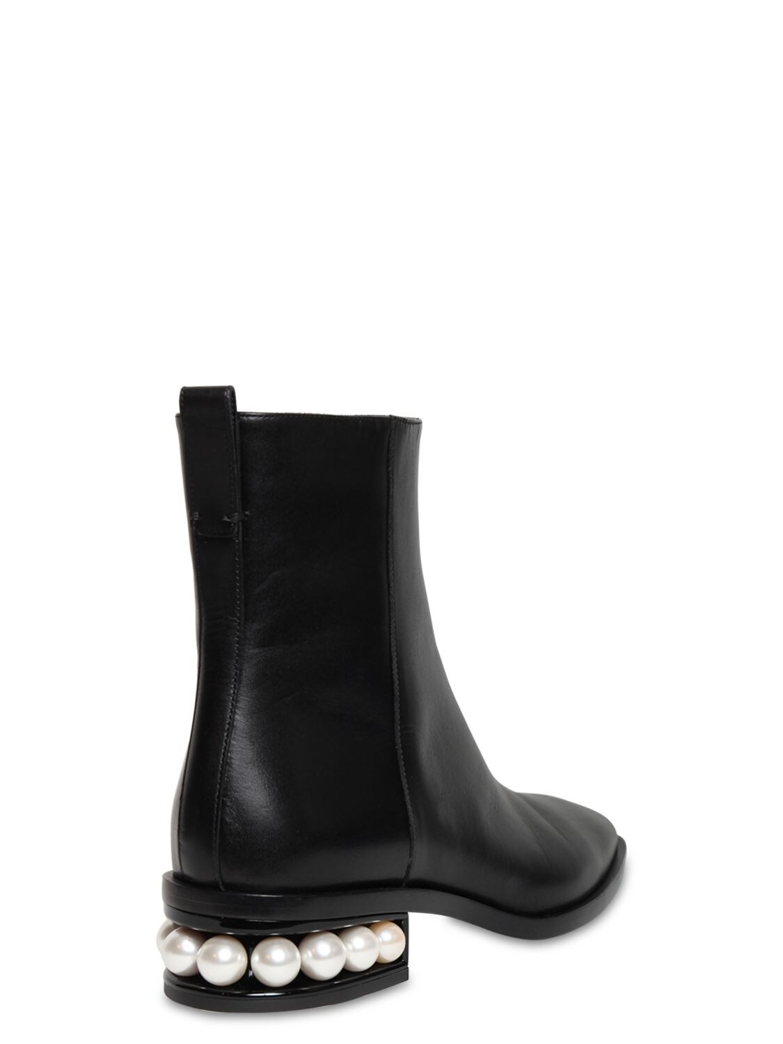 nicholas kirkwood casati faux pearl leather ankle boots