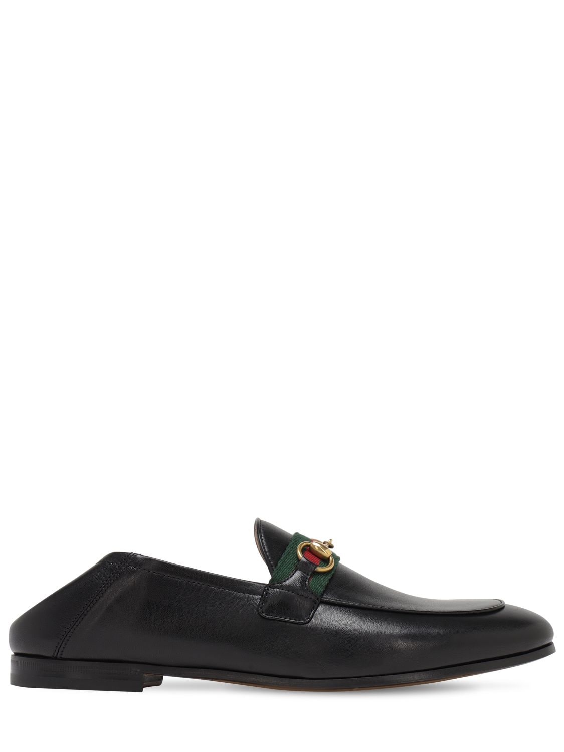 GUCCI 10mm Brixton Leather Loafers