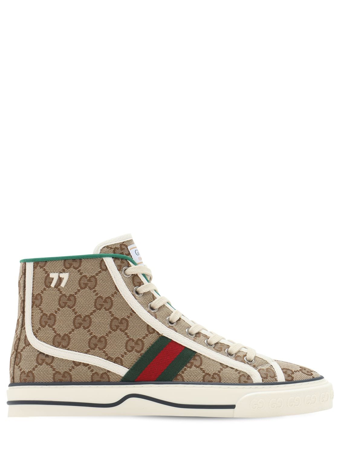 10mm Gucci Tennis 1977 Canvas Sneakers