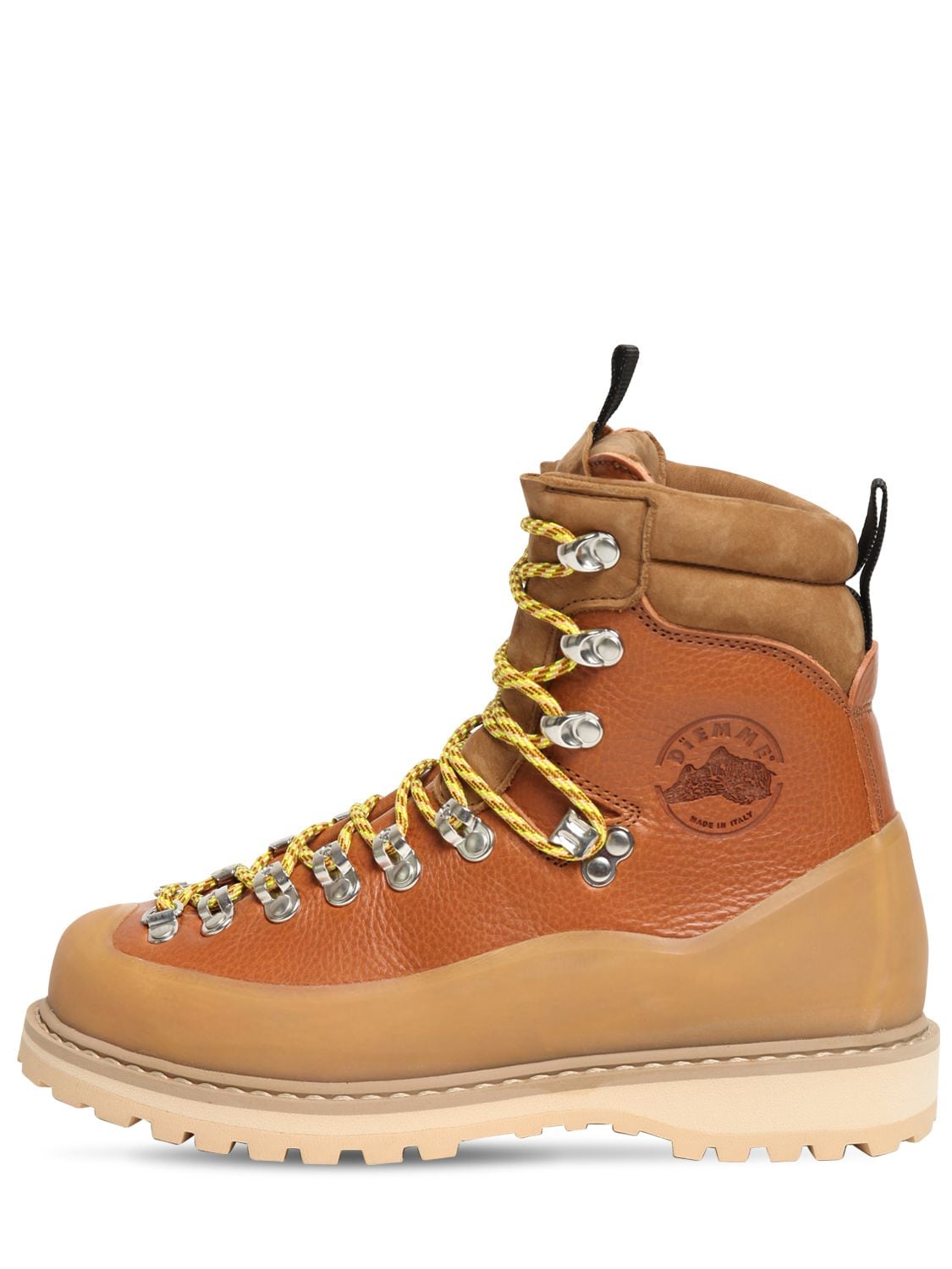 Diemme 20mm Leather Hiking Boots In Tan