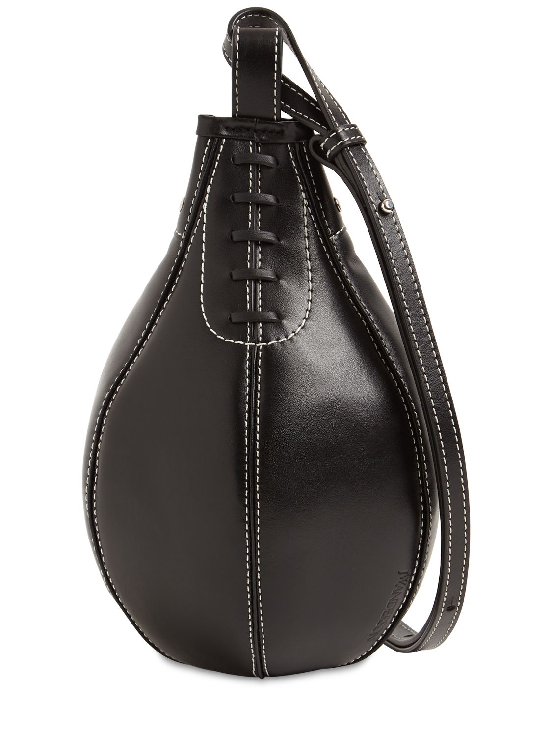 Kleine Schultertasche Aus Narbleder „punch“