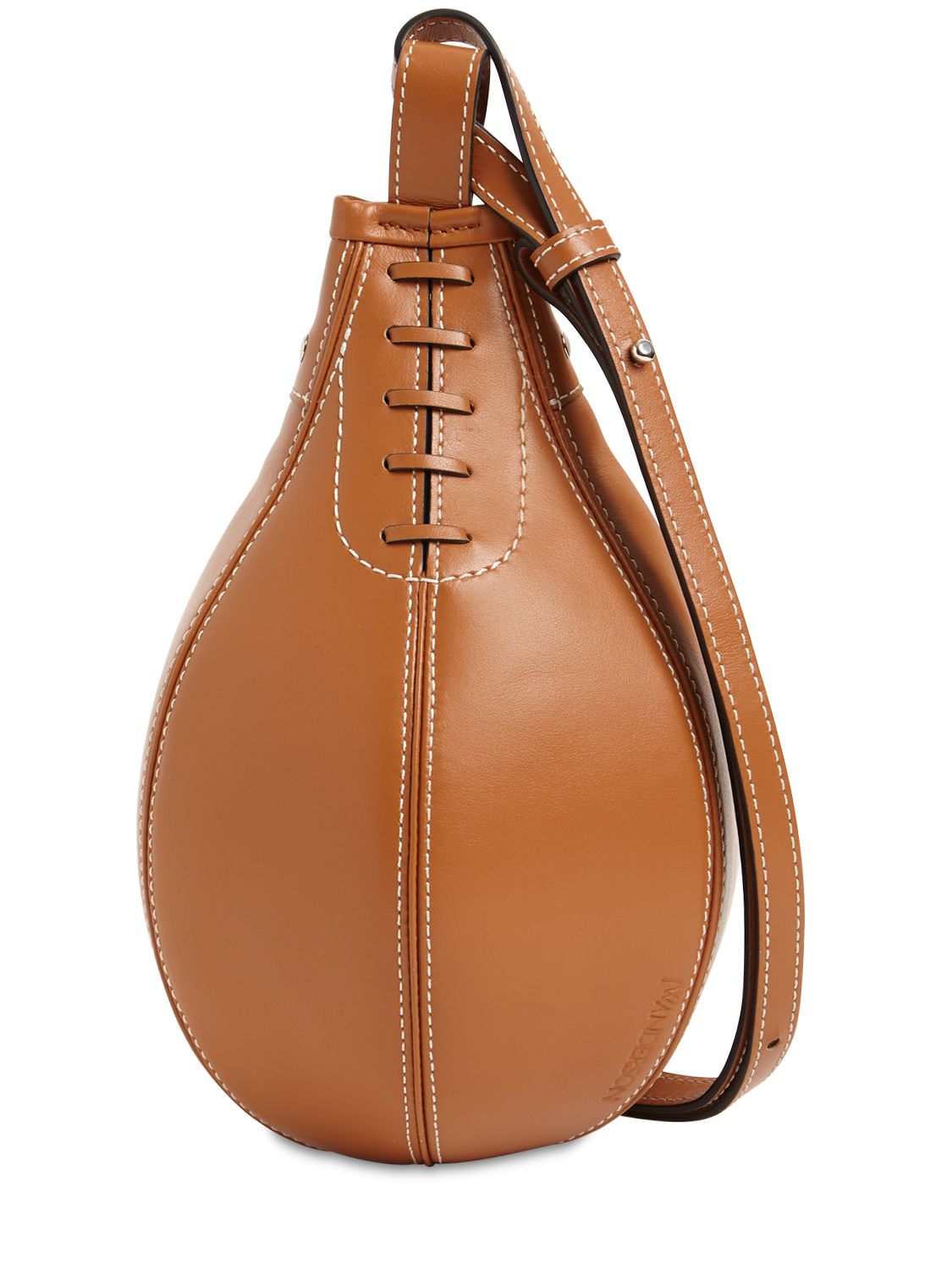 Kleine Schultertasche Aus Narbleder „punch“