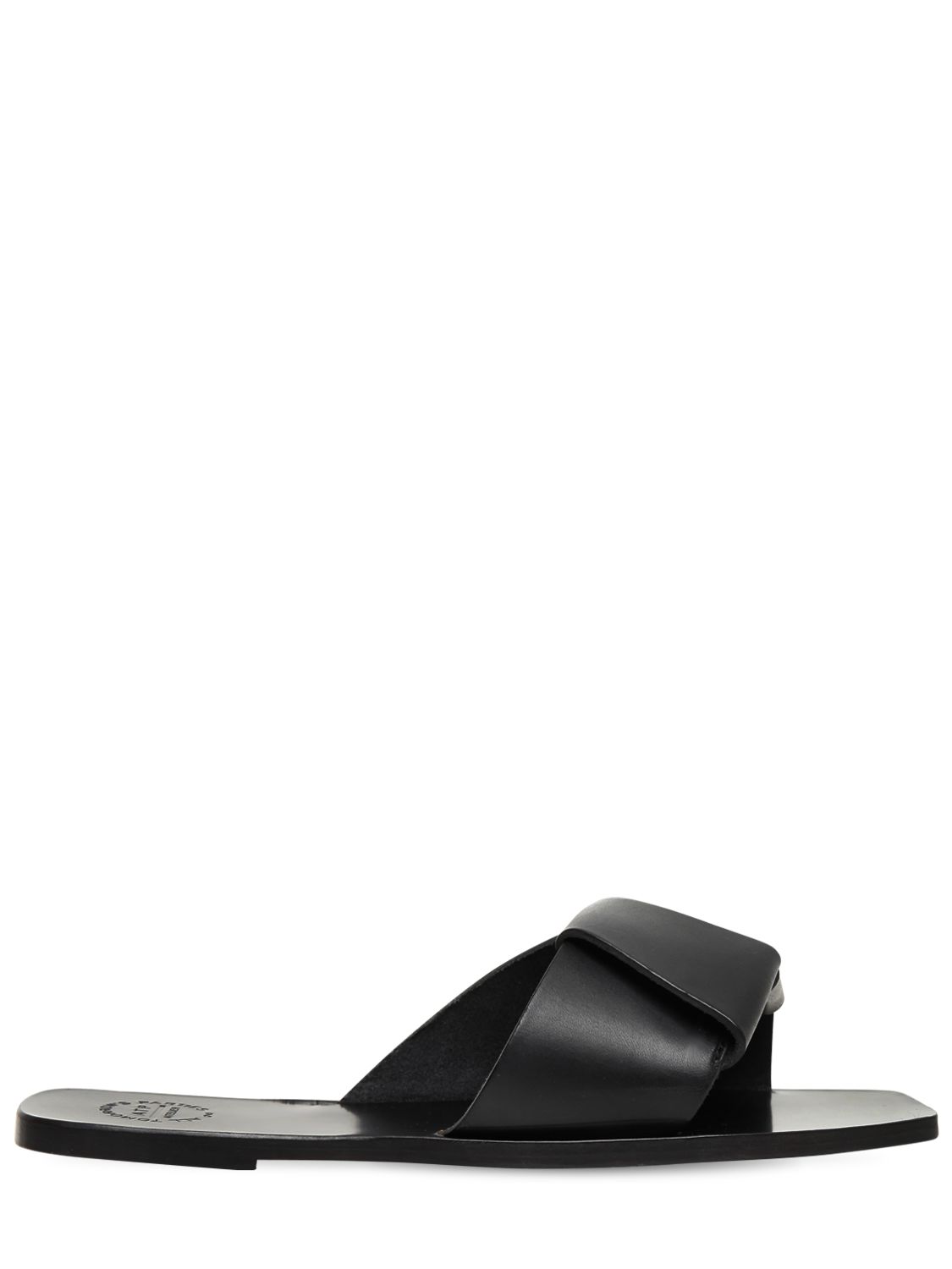 Sandali In Pelle 10mm