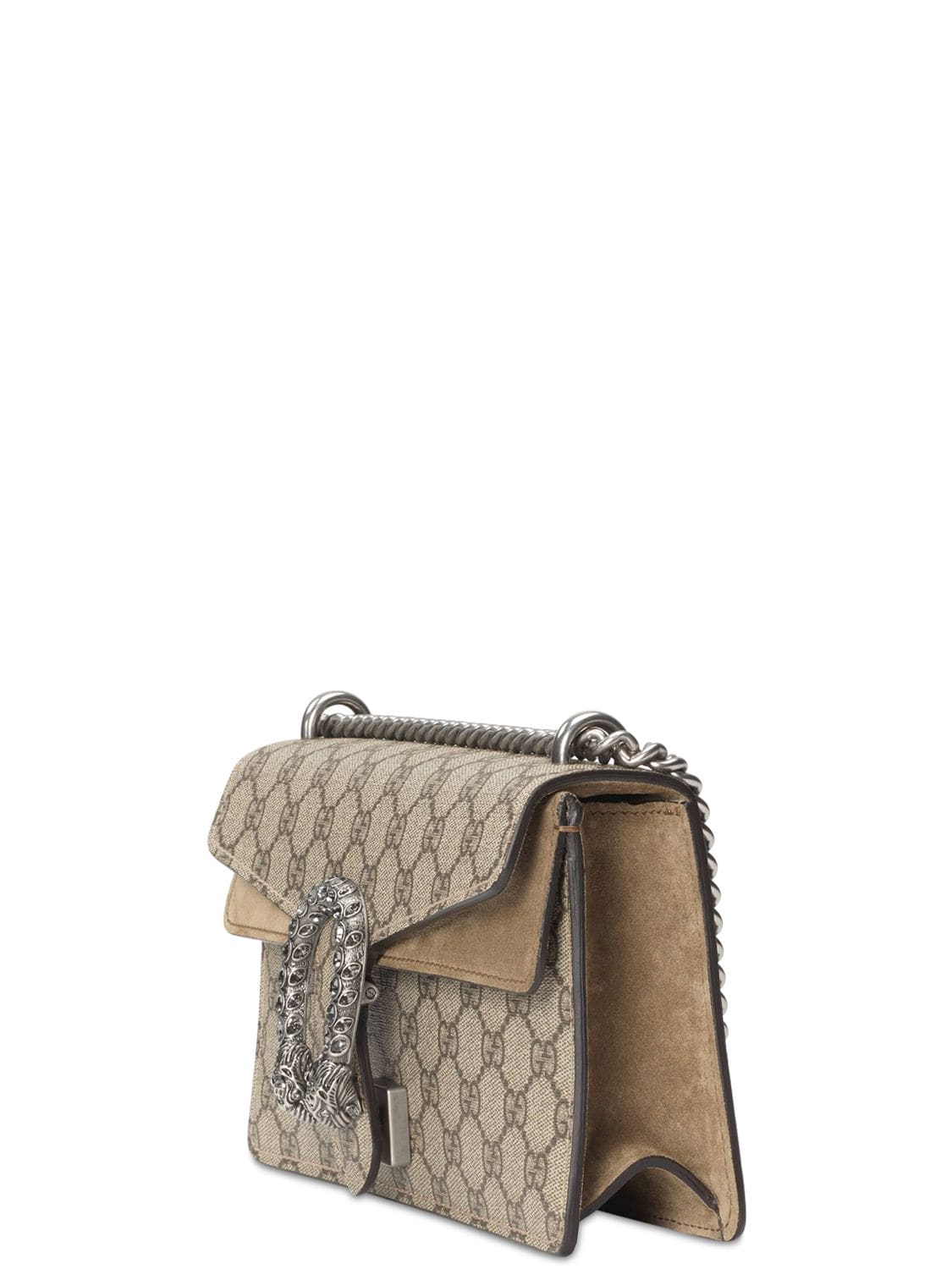 Shop Gucci Dionysus Gg Supreme Shoulder Bag In Ebony
