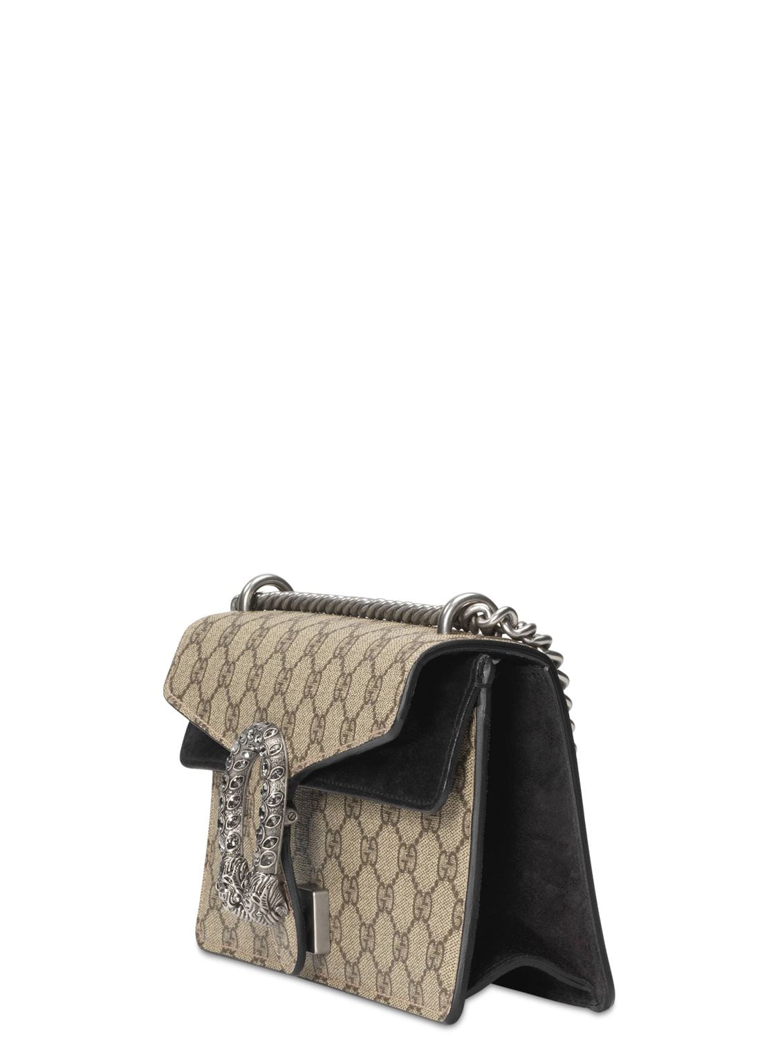 Gucci Dionysus Shoulder Bag GG Supreme Mini Brown/Black