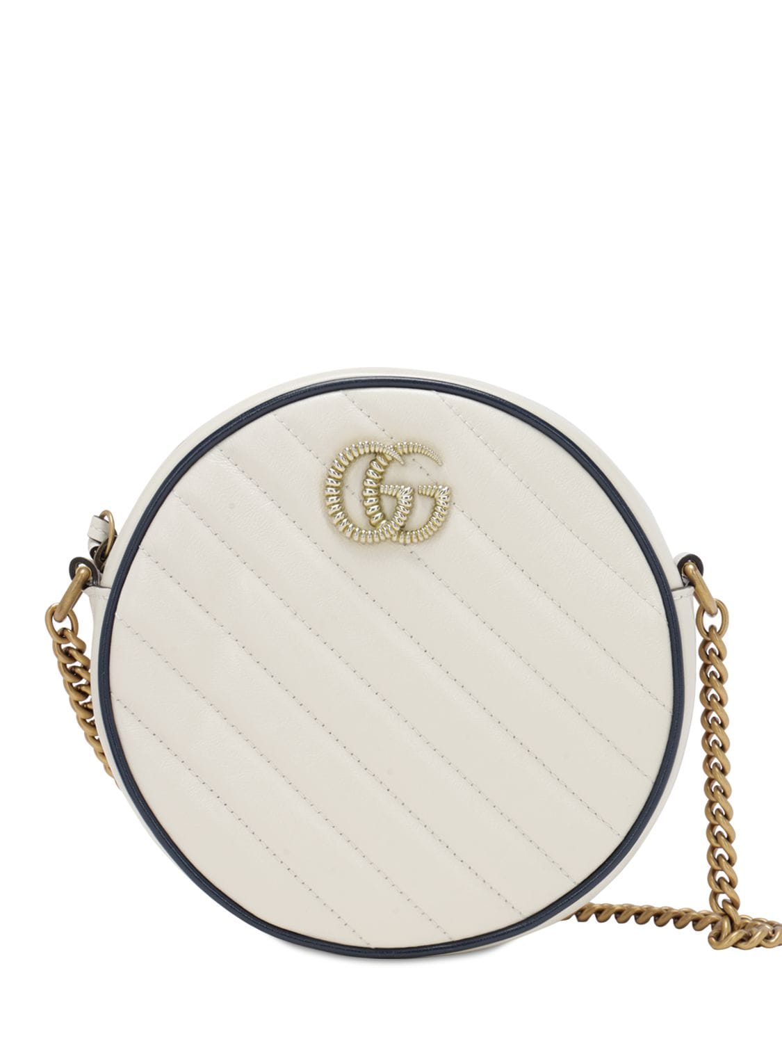 white gucci circle purse