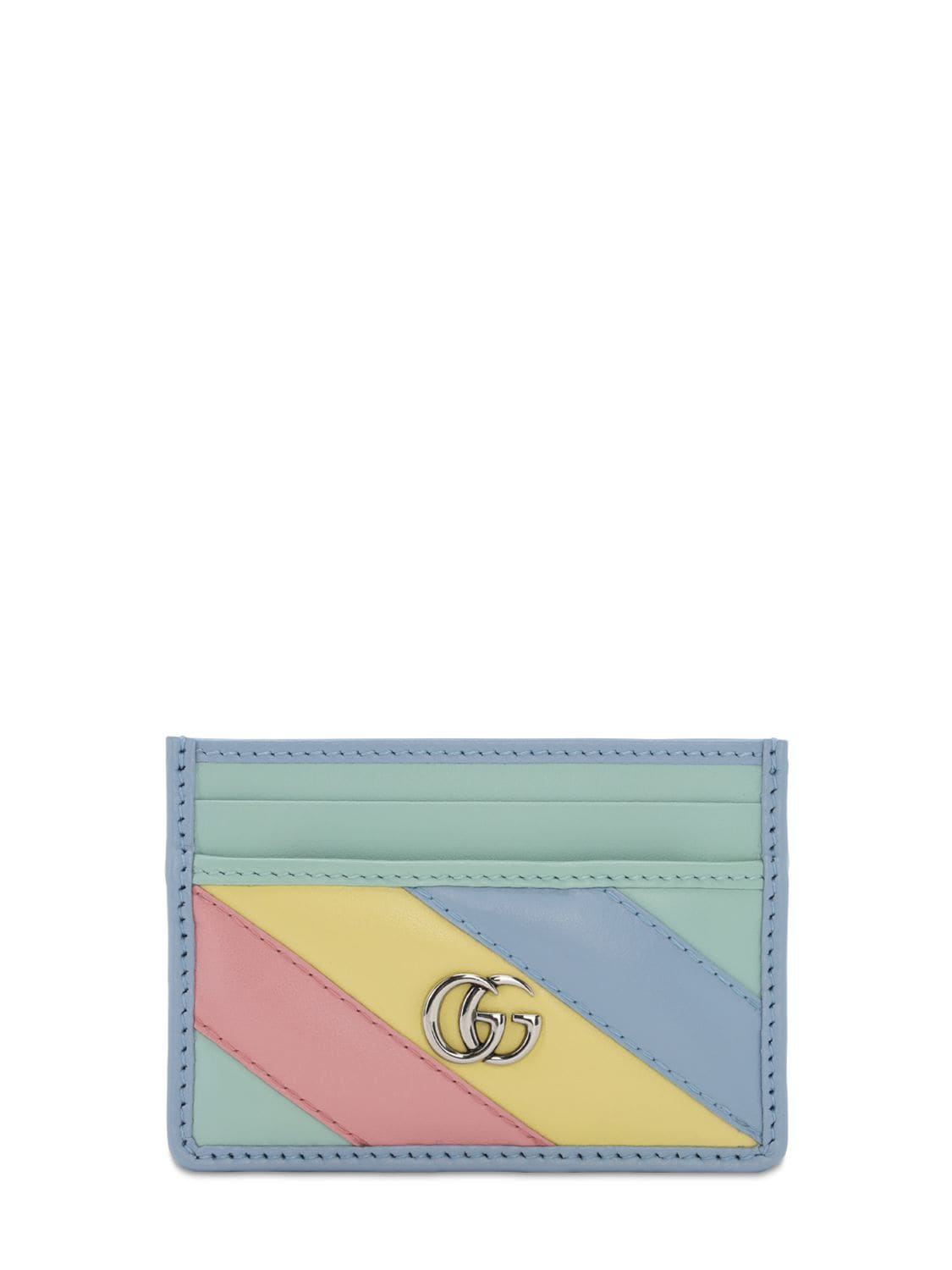 GUCCI GG MARMONT QUILTED LEATHER CARD HOLDER,72IIJS036-MZK2NW2