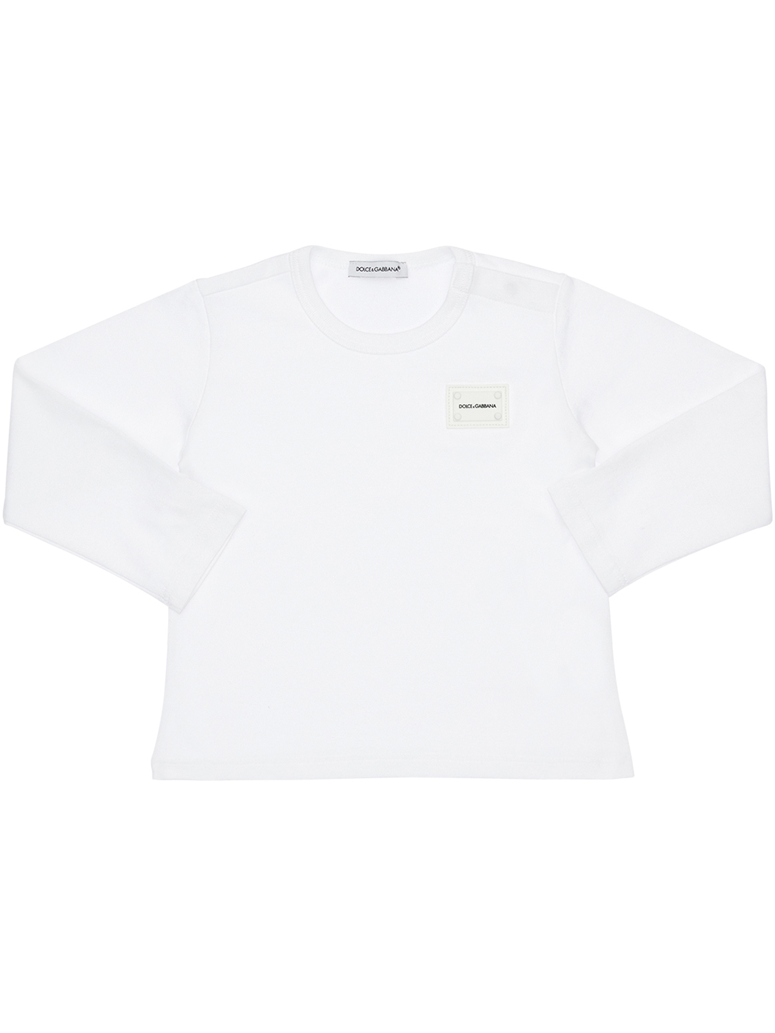 T-shirt Aus Baumwolljersey Mit Logo