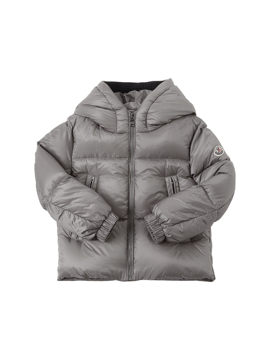 Moncler Kids' Gleb Nylon Down Jacket In Grey