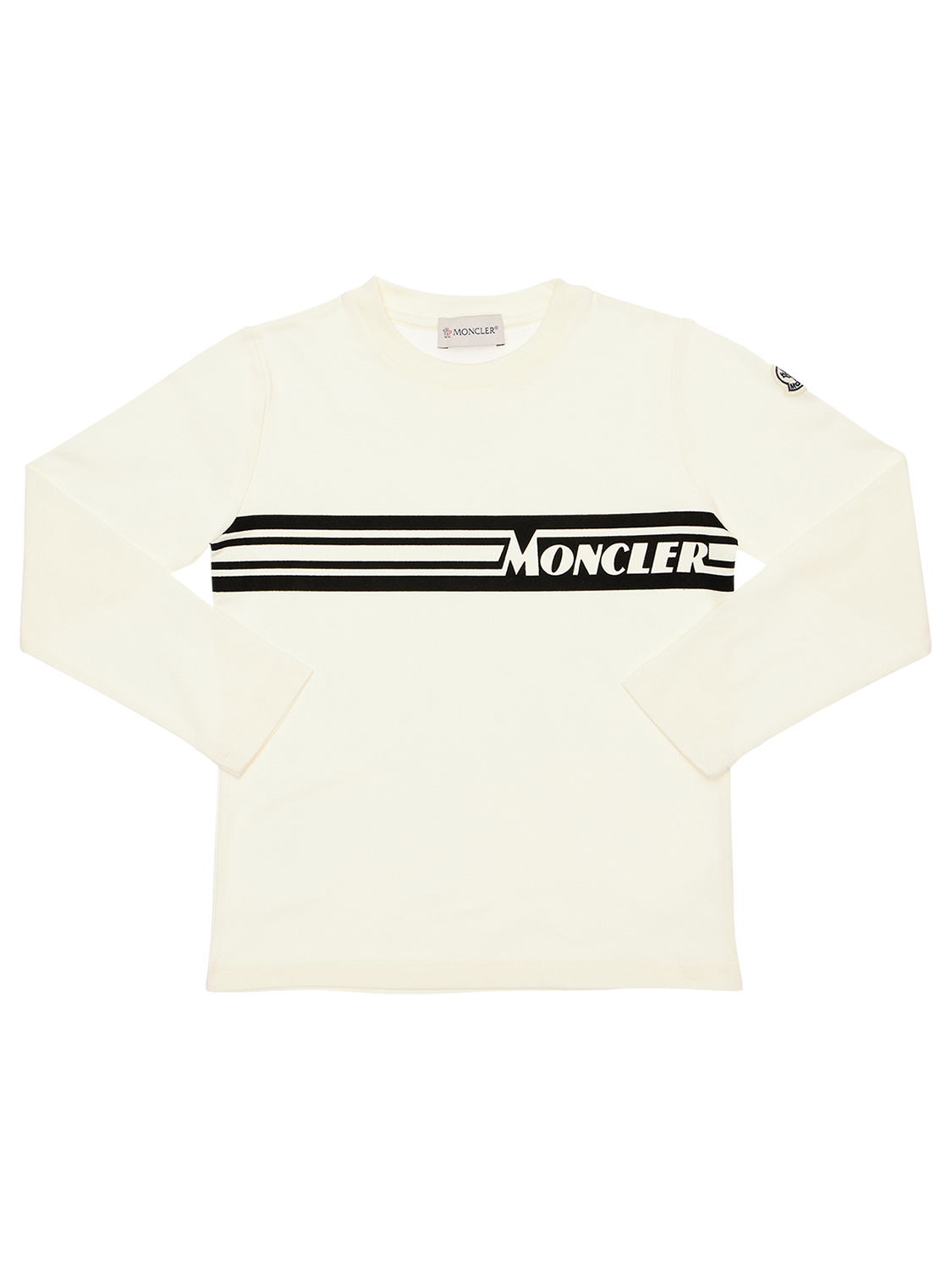 Langarm-shirt Aus Baumwolljersey Mit Logo