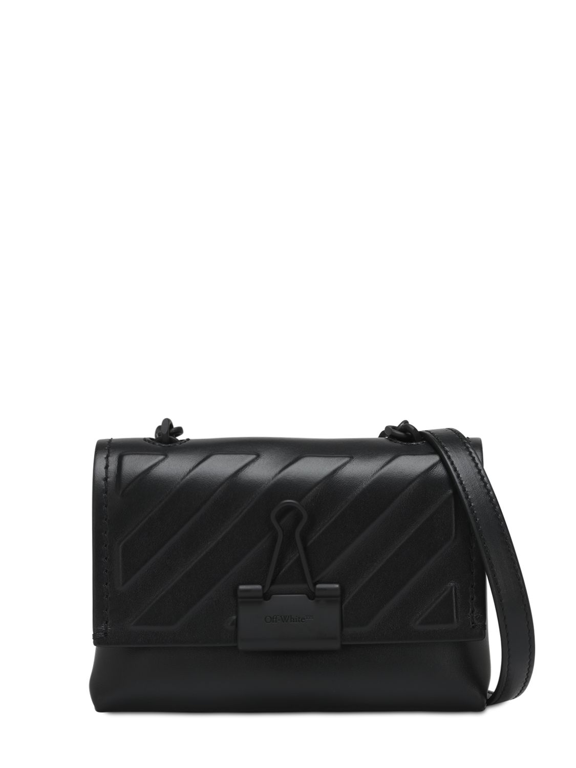 off white leather pouch