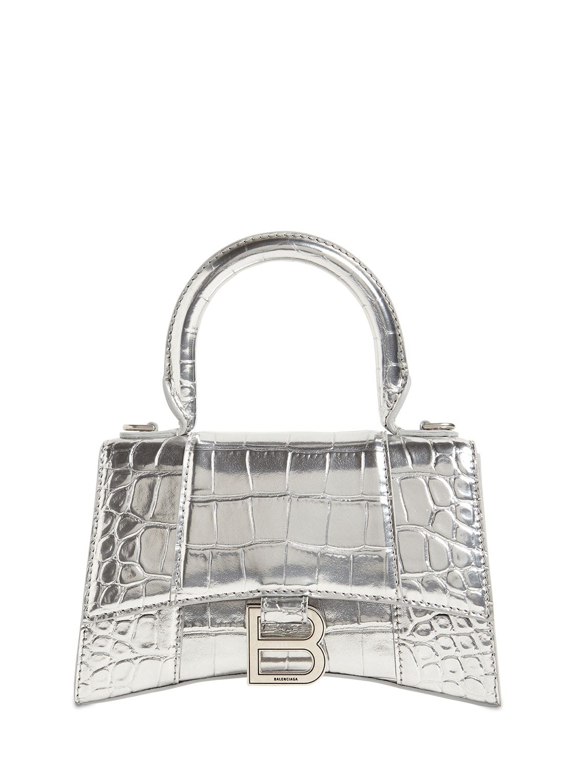 balenciaga hourglass bag silver