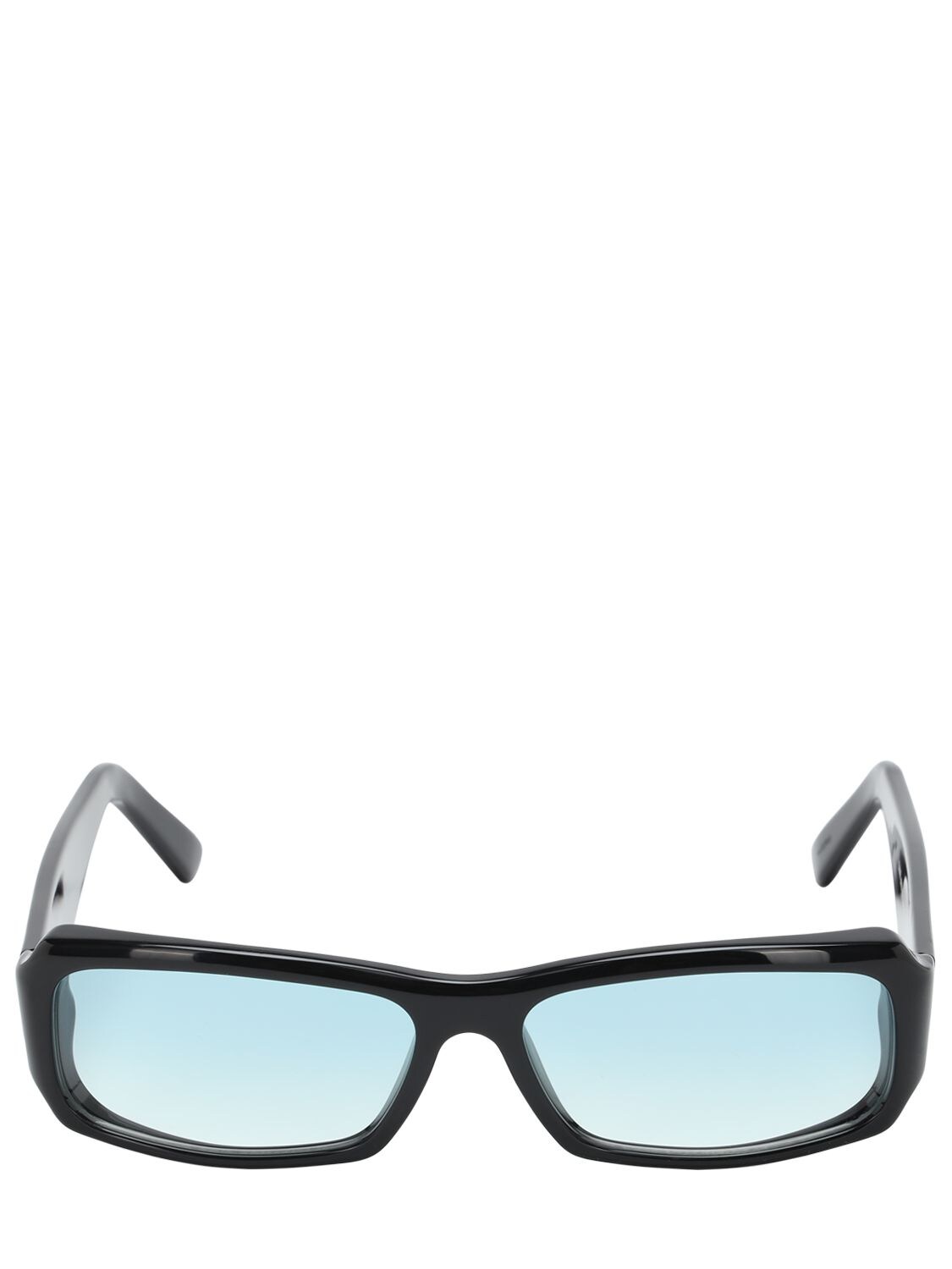 Andy Wolf Omar Squared Acetate Sunglasses In Black,blue
