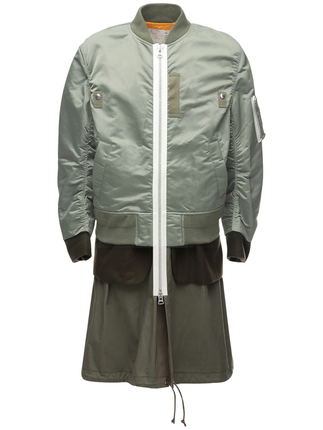 SACAI NYLON TWILL BOMBER COAT,72IIVO006-NTAX0