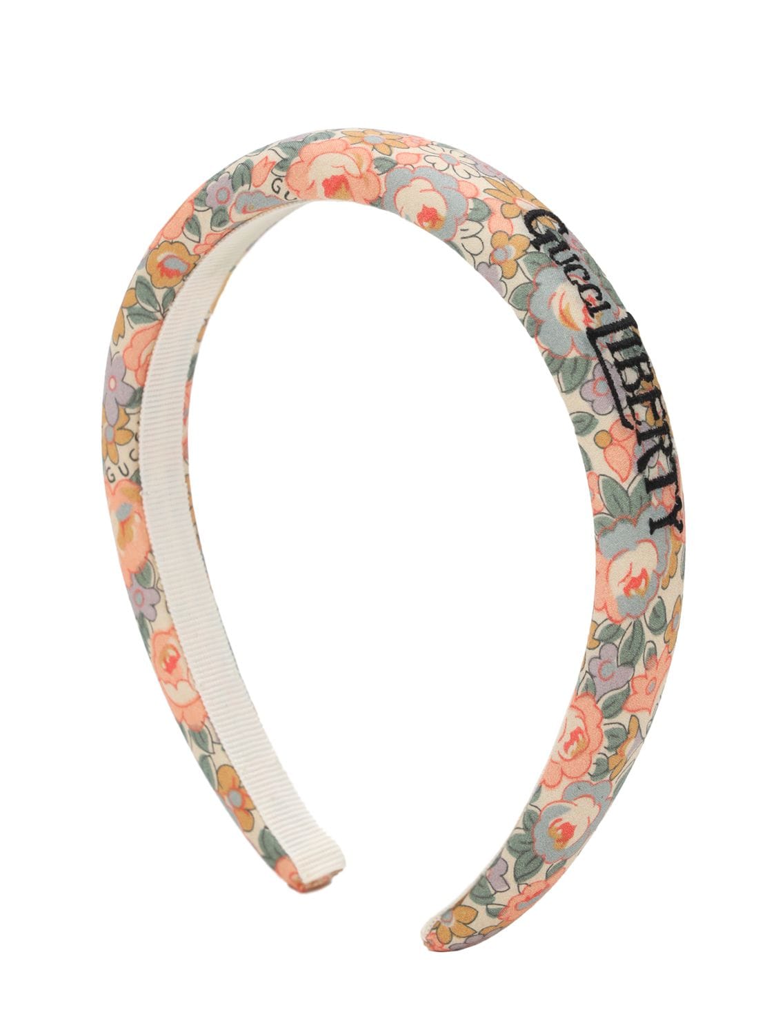 Gucci Printed Cotton Headband In Pink