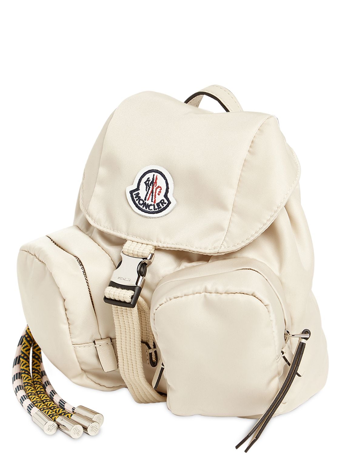 Moncler Mini Dauphine Nylon Backpack In Bianco