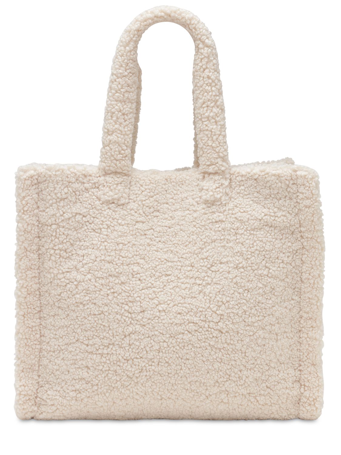 STAND STUDIO LOLA TEDDY FAUX FUR TOTE BAG