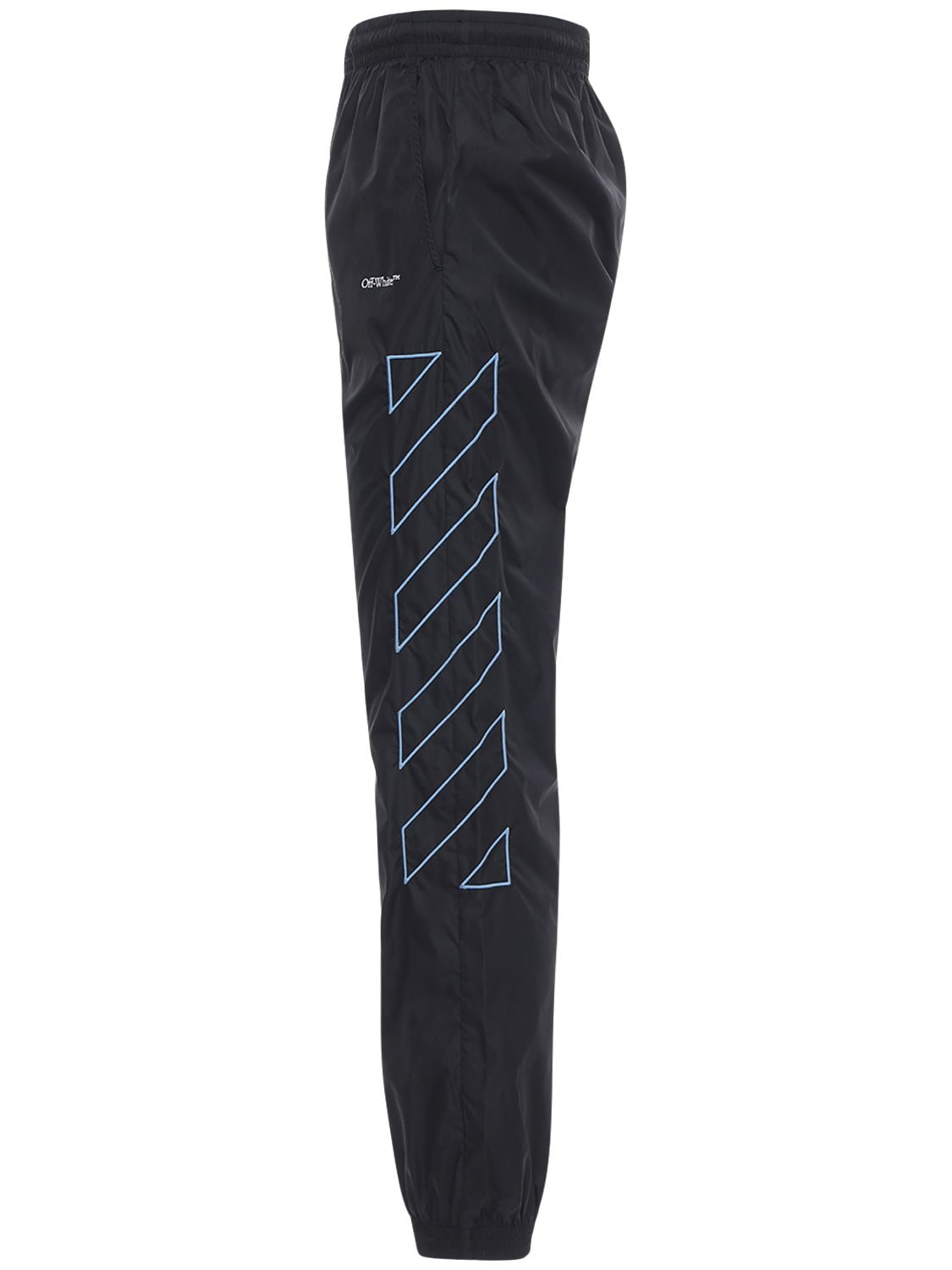 OFF-WHITE DIAGONAL LOGO NYLON TRACK PANTS,72IJRD014-MTA0MA2