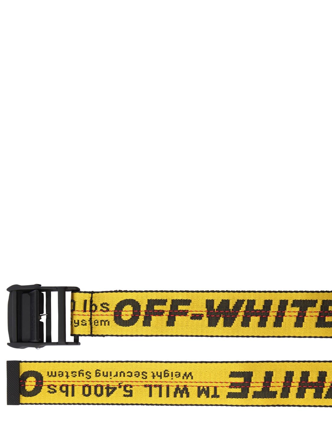 Shop Off-white 3.5cm Logo Industrial Webbing Belt In Gelb