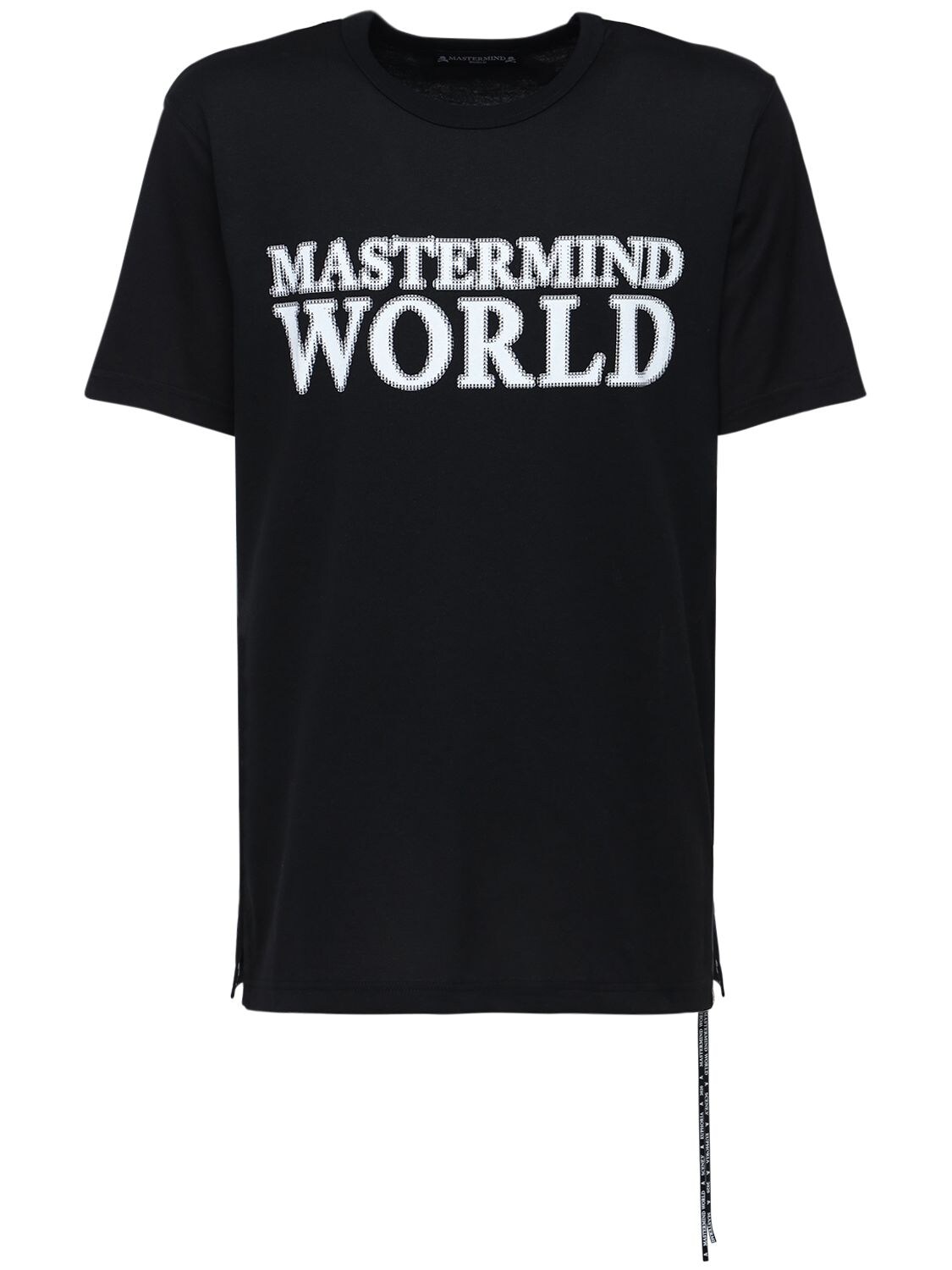 MASTERMIND JAPAN LOGO PRINTED COTTON JERSEY T-SHIRT,72IJSL048-QKXBQ0S1