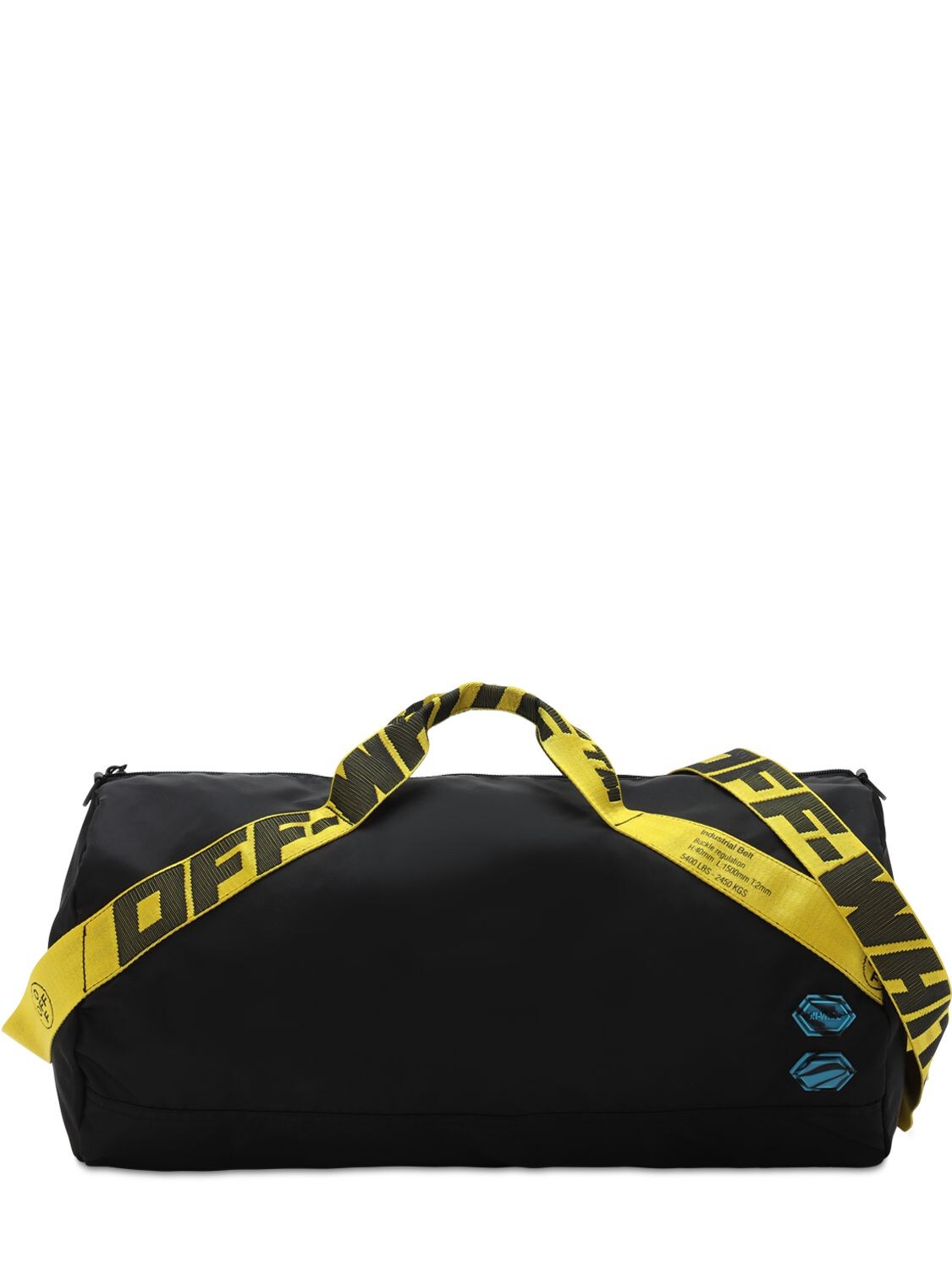 off white duffle bag strap