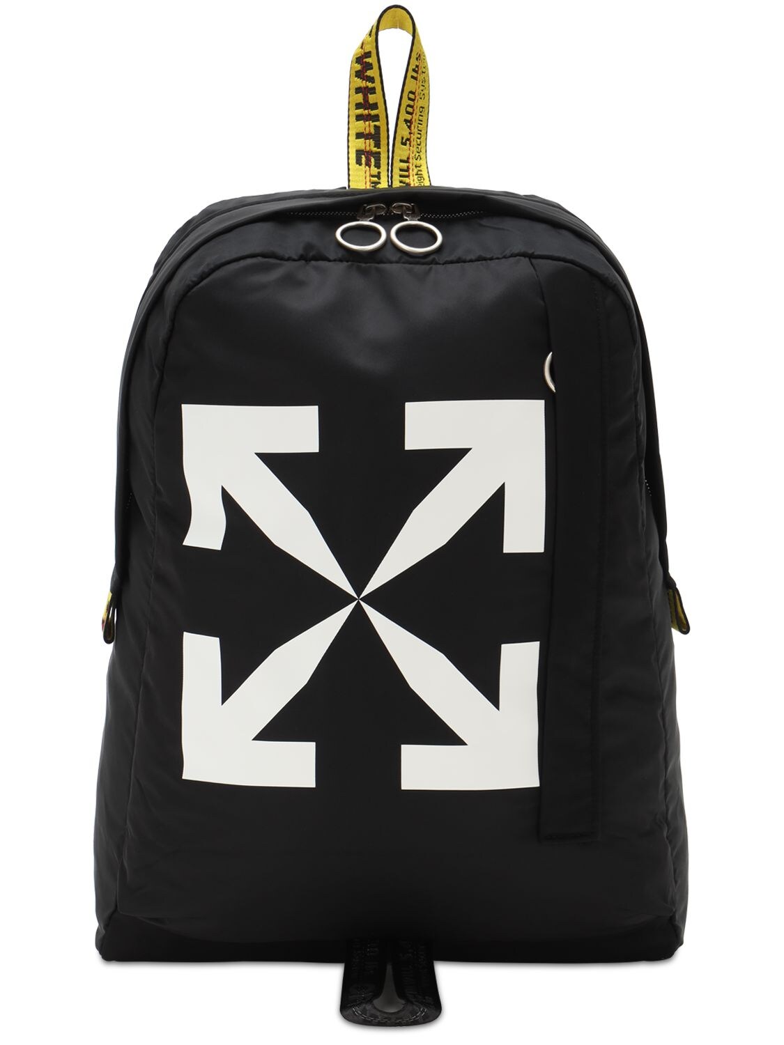 off white backpack black