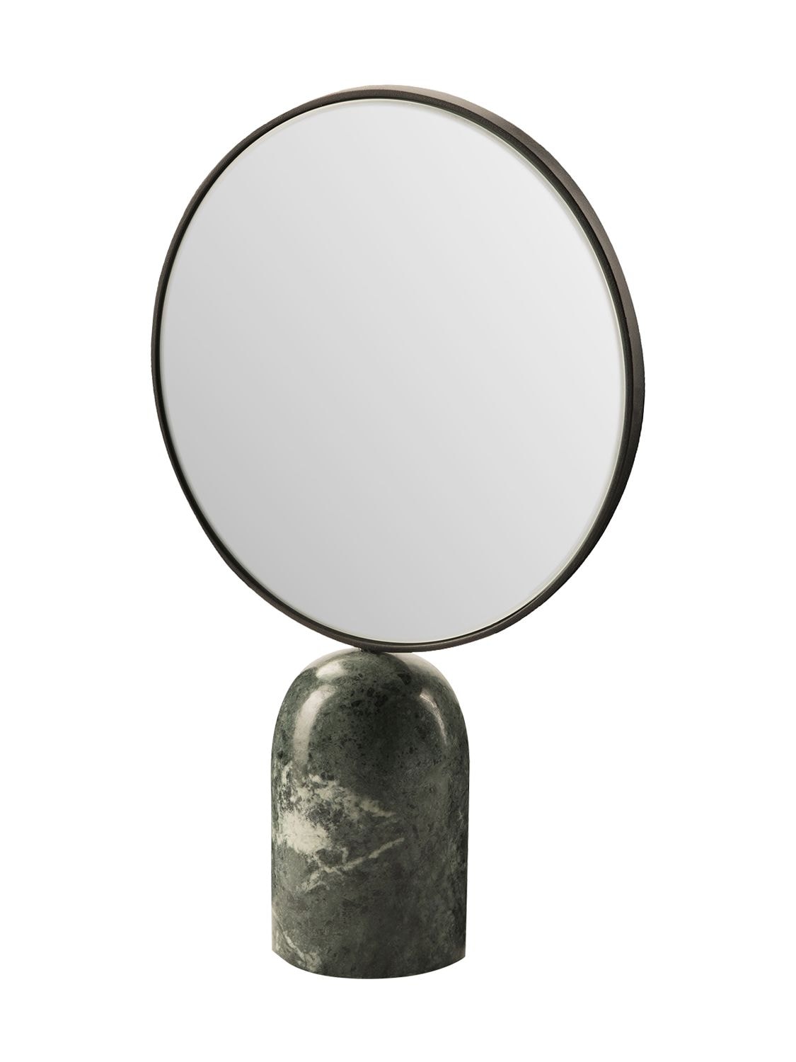 Image of Round Mirror W/ Green Marble