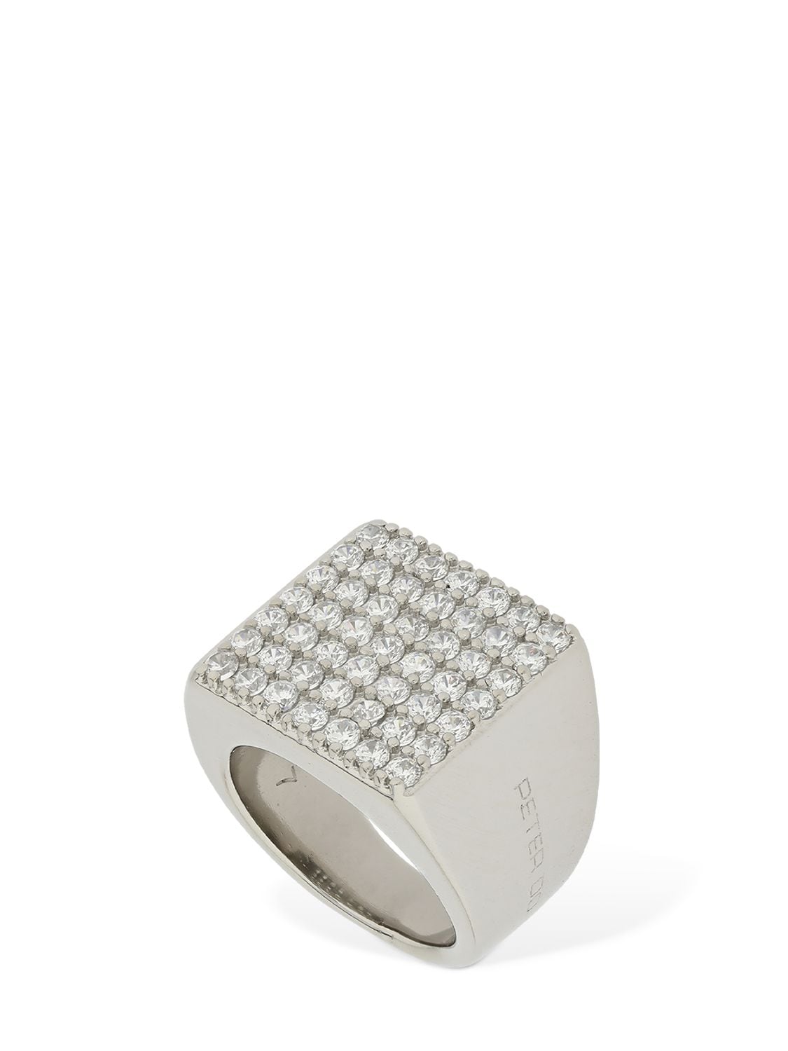 Peter Do Cubic Zirconia Square Signet Ring In Silver | ModeSens