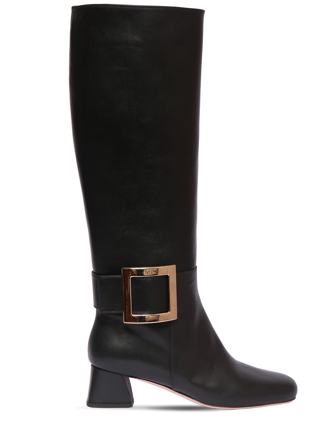 45mm Trés Vivier Leather Tall Boots