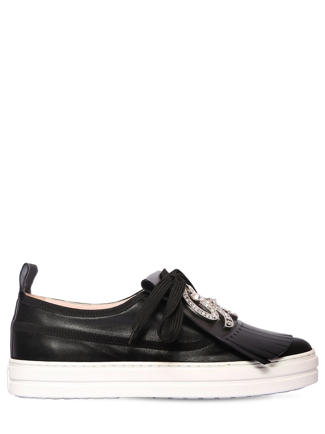 Image of 20mm Call Me Vivier Leather Sneakers