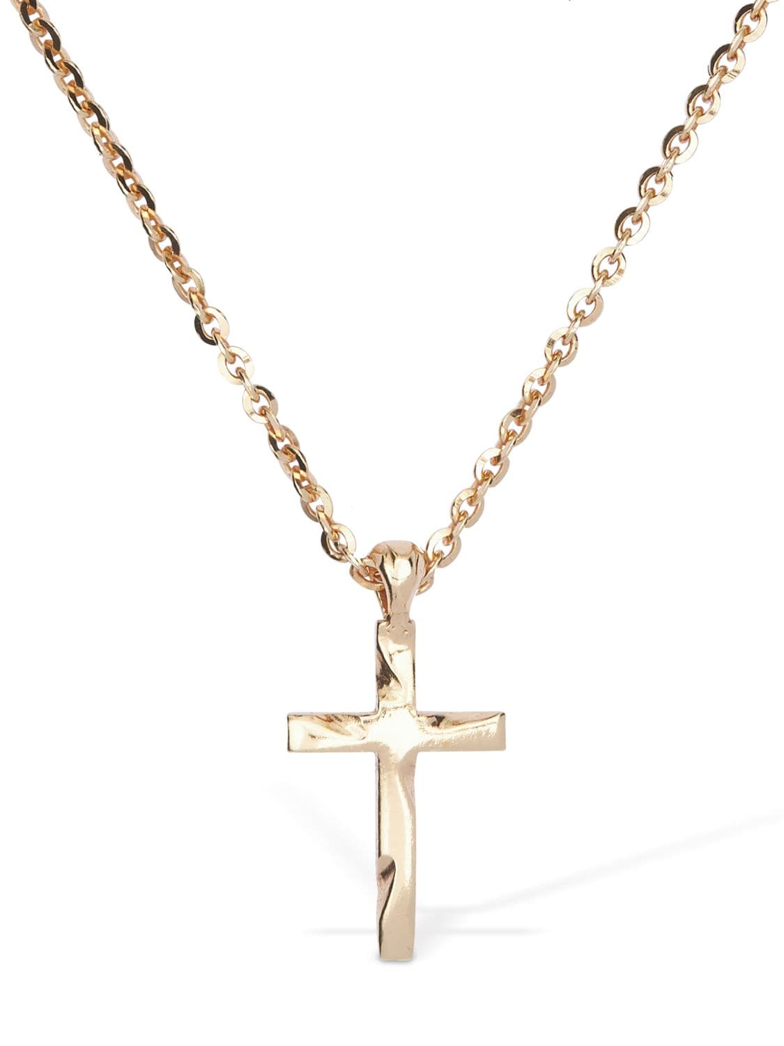 Emanuele Bicocchi Cross Charm Long Necklace In Gold
