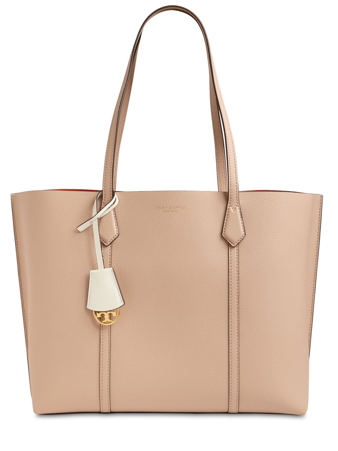 Tory Burch Perry Multicolor Leather Tote Bag In Devon Sand