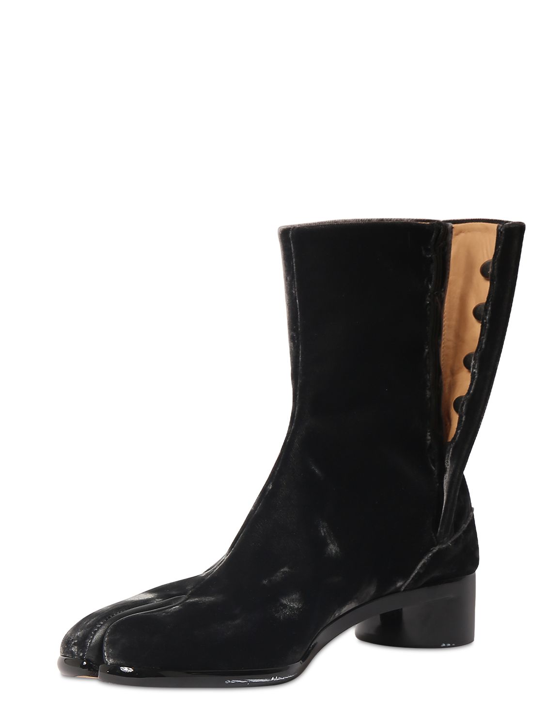 Tabi ベルベットアンクルブーツ 30mm