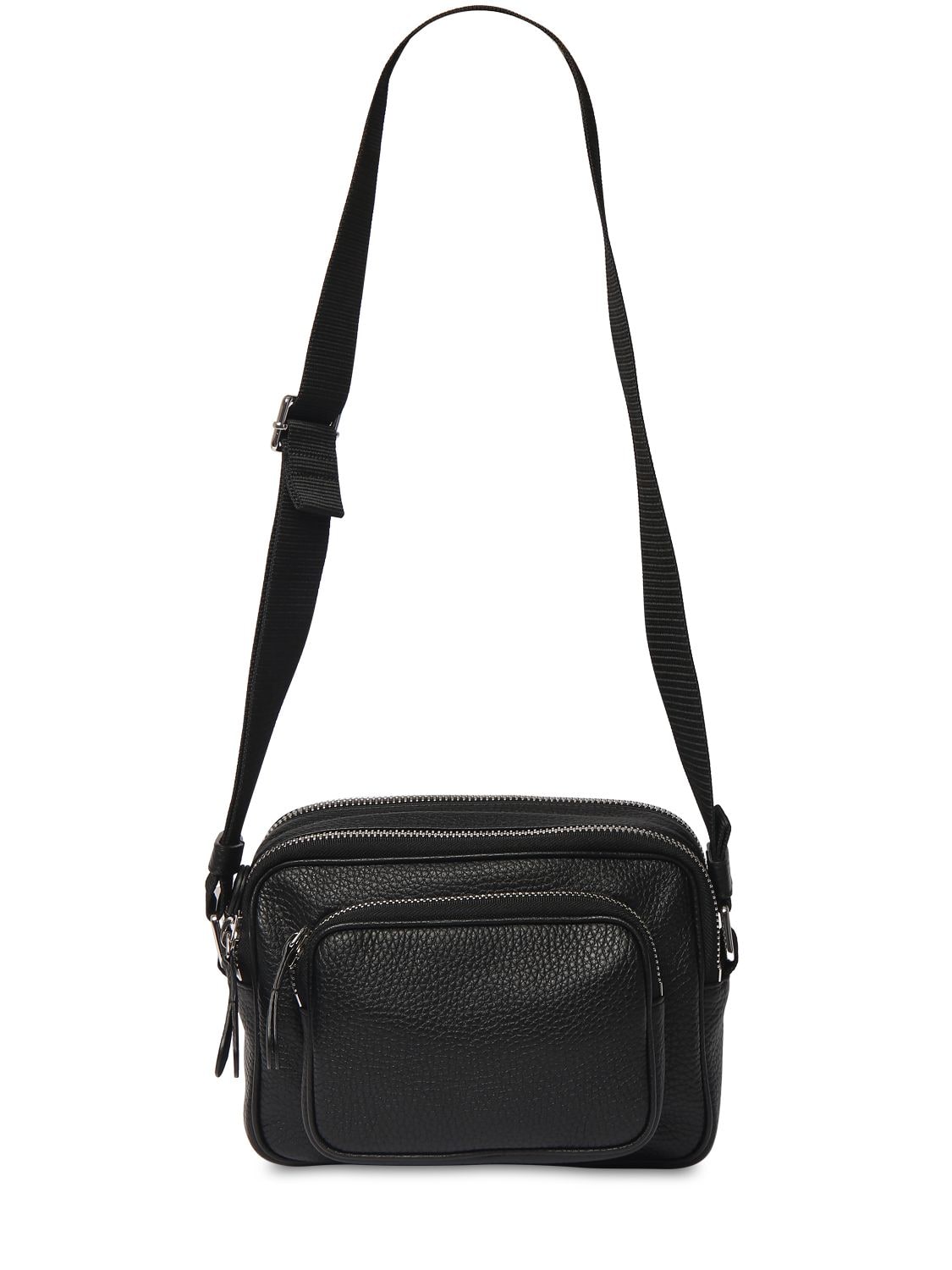 Maison Margiela Leather Shoulder Bag In Black