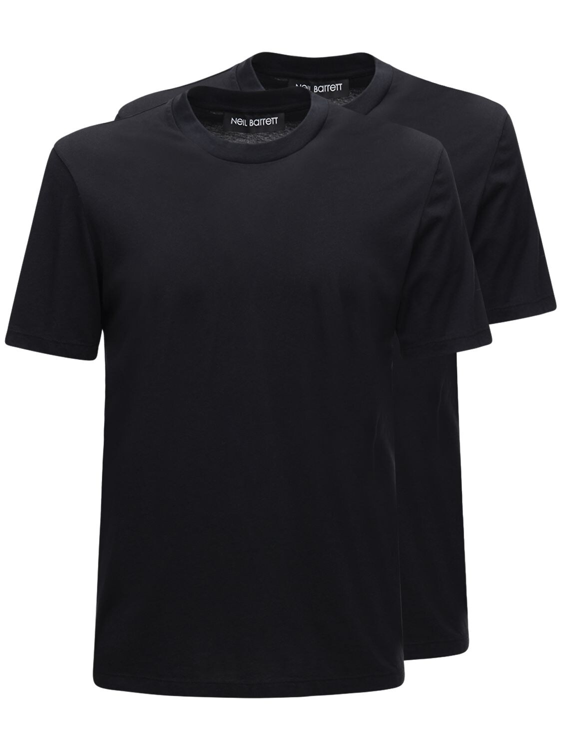 Neil Barrett 2 Pack Print Bolt Jersey T-shirt In Black