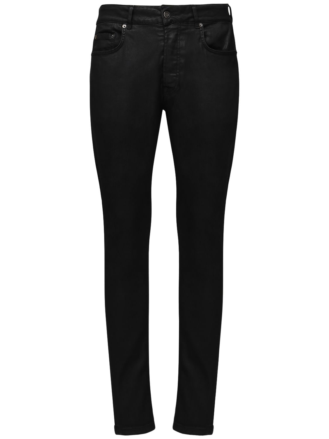 Htc Los Angeles 16cm Slim Stretch Cotton Denim Jeans In Black