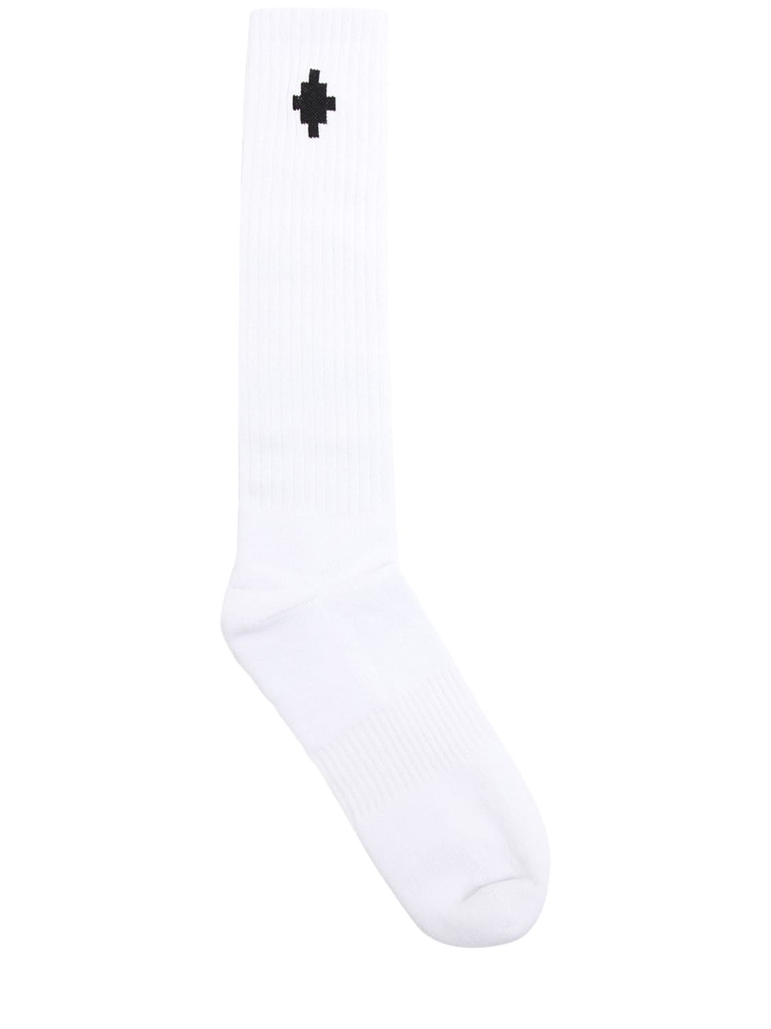 Logo Cross Cotton Blend Mid Length Socks