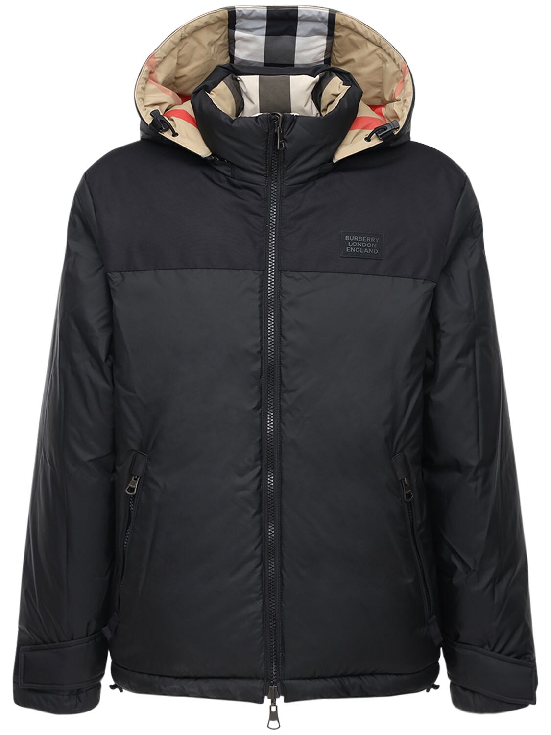 Burberry Rutland Reversible Hooded Puffer Jacket In Beige | ModeSens