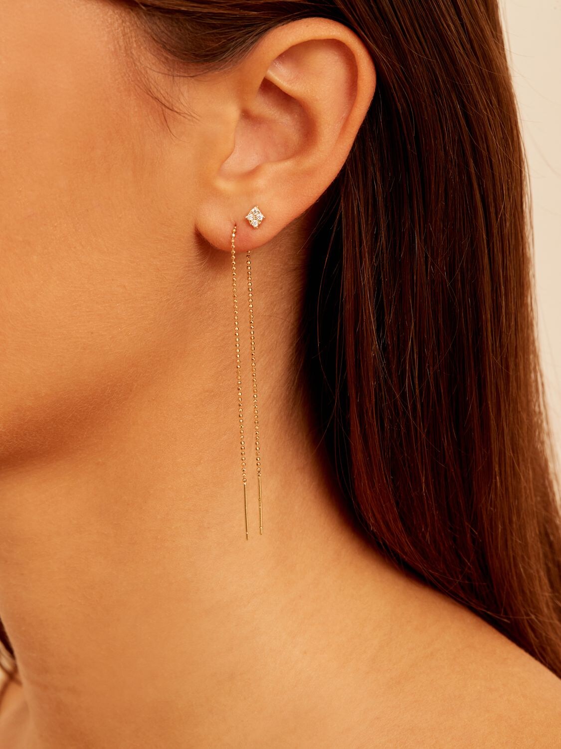Lil 18kt Limitless Mono Earring In Gold