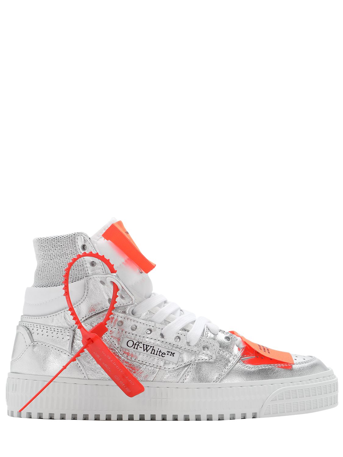 off white silver sneakers