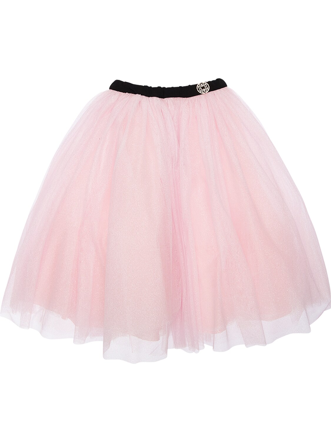 Elie Saab Kids' Glittered Stretch Tulle Skirt In Pink