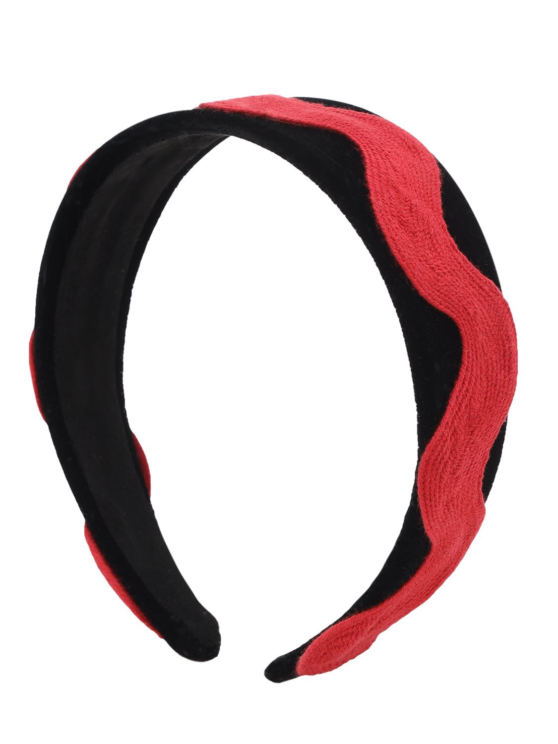 Tia Cibani Kids' Embroidered Appliqué Headband In Black,red