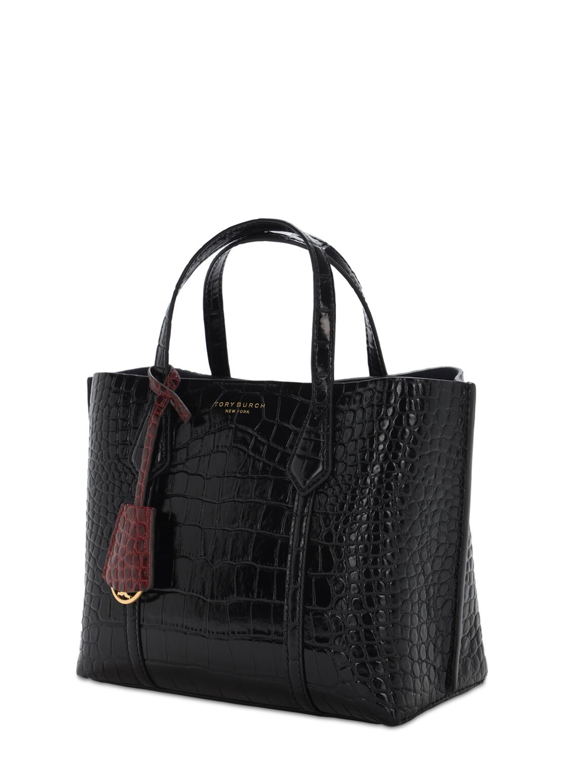 perry small leather tote